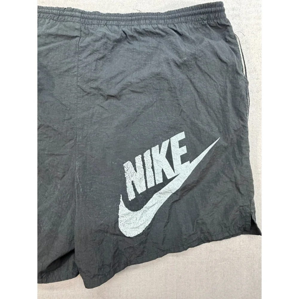 Nike Black 100% Nylon Men Swim Trunks Bottoms Size Large